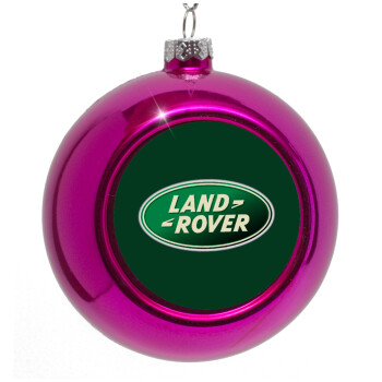 Land Rover, Purple Christmas tree ornament bauble 8cm