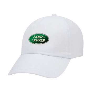 Land Rover, Καπέλο Ενηλίκων Baseball Λευκό 5-φύλλο (POLYESTER, ΕΝΗΛΙΚΩΝ, UNISEX, ONE SIZE)