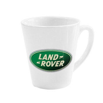 Land Rover, Κούπα κωνική Latte Λευκή, κεραμική, 300ml