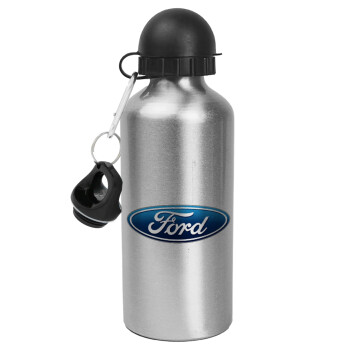 Ford, Metallic water jug, Silver, aluminum 500ml