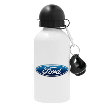 Ford, Μεταλλικό παγούρι νερού, Λευκό, αλουμινίου 500ml