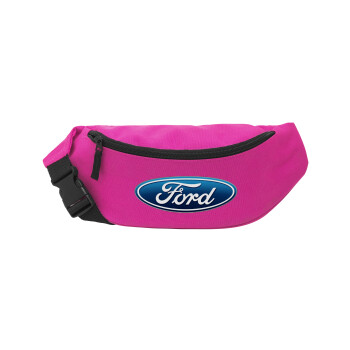 Ford, Unisex τσαντάκι μέσης (μπανάνα) χρώματος ΡΟΖ με 2 τσέπες