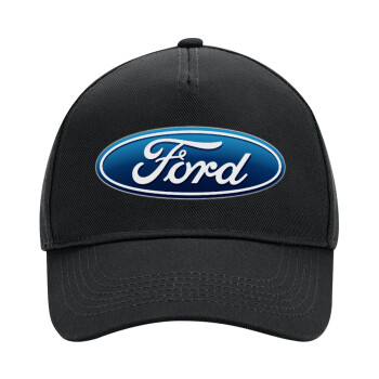 Ford, Adult Ultimate Hat BLACK, (100% COTTON DRILL, ADULT, UNISEX, ONE SIZE)