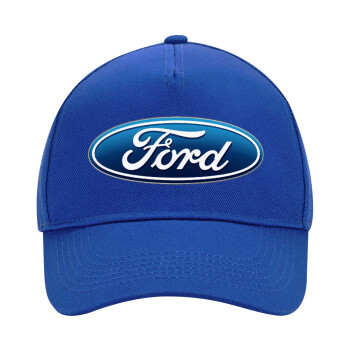 Ford, Ultimate Adult Hat BLUE, (100% COTTON DRILL, ADULT, UNISEX, ONE SIZE)