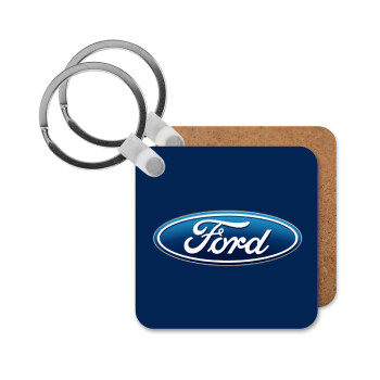 Ford, Μπρελόκ Ξύλινο τετράγωνο MDF