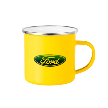 Ford, Κούπα Μεταλλική εμαγιέ Κίτρινη 360ml