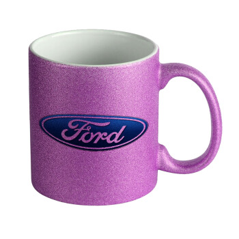 Ford, Κούπα Μωβ Glitter που γυαλίζει, κεραμική, 330ml