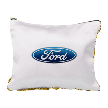 Ford, Sequin Gold Pouch Cosmetic Bag