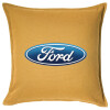 Sofa cushion YELLOW 50x50cm includes filling