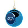 Blue Christmas tree ball ornament 8cm