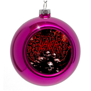 Slayer, Purple Christmas tree ornament bauble 8cm