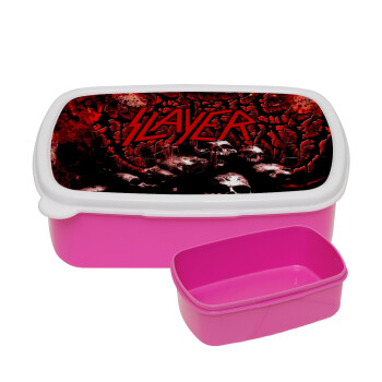 Slayer, ΡΟΖ παιδικό δοχείο φαγητού (lunchbox) πλαστικό (BPA-FREE) Lunch Βox M18 x Π13 x Υ6cm