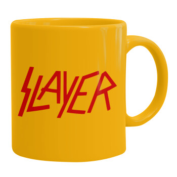 Slayer, Ceramic coffee mug yellow, 330ml