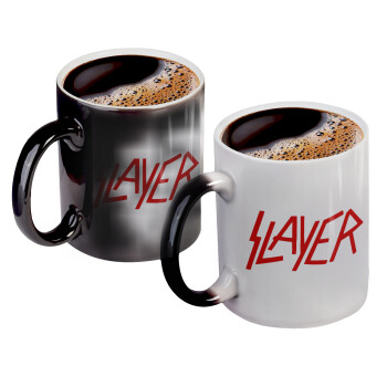Slayer, Color changing magic Mug, ceramic, 330ml when adding hot liquid inside, the black colour desappears (1 pcs)