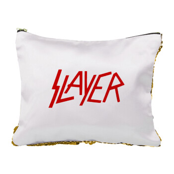 Slayer, Sequin Gold Pouch Cosmetic Bag