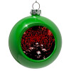 Green Christmas tree ornament bauble 8cm