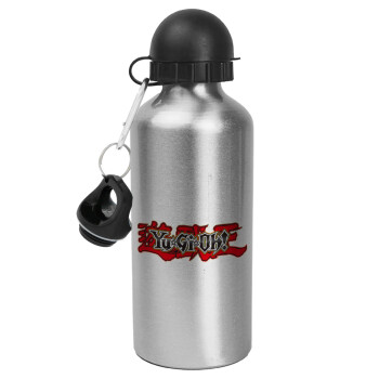 Yu-Gi-Oh, Metallic water jug, Silver, aluminum 500ml