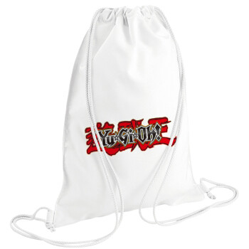 Yu-Gi-Oh, Backpack pouch GYMBAG white (28x40cm)