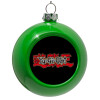 Green Christmas tree ornament bauble 8cm