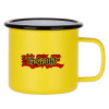 Metallic enamel MATT Yellow cup 360ml