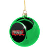 Green Christmas tree ornament ball 8cm