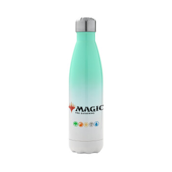 Magic the Gathering, Metal mug thermos Green/White (Stainless steel), double wall, 500ml