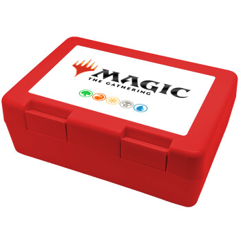 Magic the Gathering, Παιδικό δοχείο κολατσιού ΚΟΚΚΙΝΟ 185x128x65mm (BPA free πλαστικό)