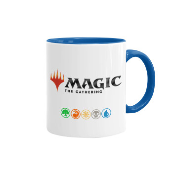 Magic the Gathering, Κούπα χρωματιστή μπλε, κεραμική, 330ml