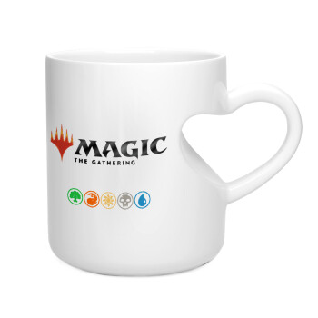 Magic the Gathering, Κούπα καρδιά λευκή, κεραμική, 330ml