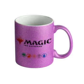 Magic the Gathering, Κούπα Μωβ Glitter που γυαλίζει, κεραμική, 330ml