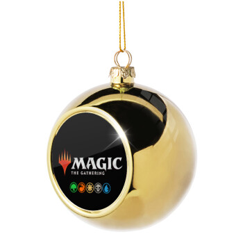 Magic the Gathering, Golden Christmas tree ball ornament 8cm