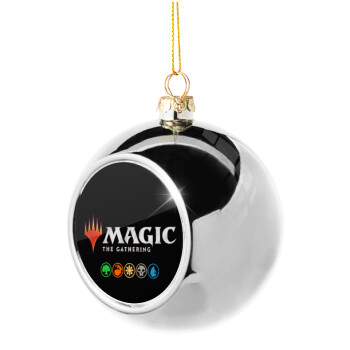 Magic the Gathering, Silver 8cm Christmas tree ball ornament