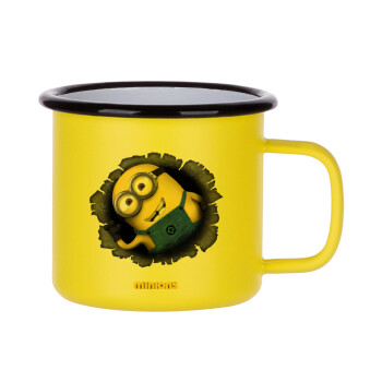 Minions hi, Κούπα Μεταλλική εμαγιέ ΜΑΤ Κίτρινη 360ml