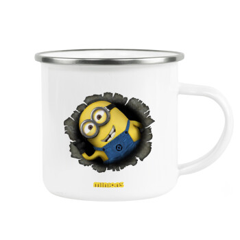 Minions hi, Metallic enamel cup white 360ml