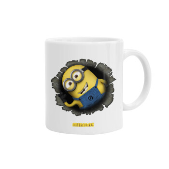 Minions hi, Ceramic coffee mug, 330ml (1pcs)