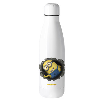 Minions hi, Μεταλλικό παγούρι θερμός (Stainless steel), 500ml