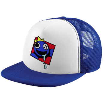 Blue, Rainbow friends, Καπέλο παιδικό Soft Trucker με Δίχτυ ΜΠΛΕ/ΛΕΥΚΟ (POLYESTER, ΠΑΙΔΙΚΟ, ONE SIZE)