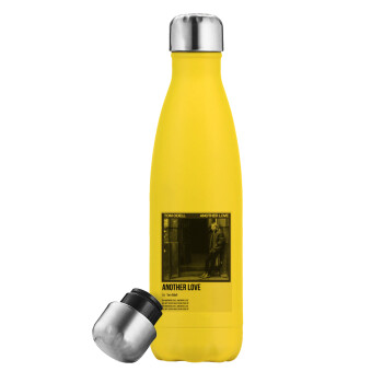 Tom Odell, another love, Yellow Stainless Steel Metallic Thermos, double-walled, 500ml