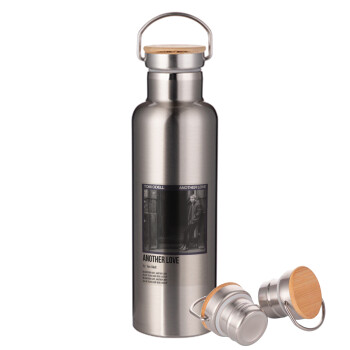 Tom Odell, another love, Stainless steel Silver with wooden lid (bamboo), double wall, 750ml