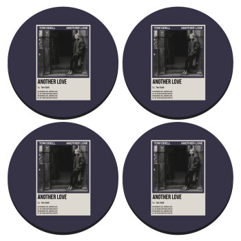 Tom Odell, another love, SET of 4 round wooden coasters (9cm)