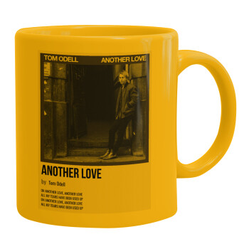 Tom Odell, another love, Ceramic coffee mug yellow, 330ml (1pcs)