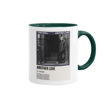 Tom Odell, another love, Mug colored green, ceramic, 330ml