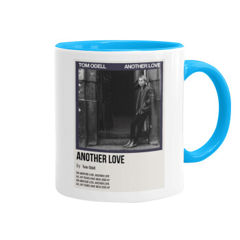 Tom Odell, another love, Mug colored light blue, ceramic, 330ml