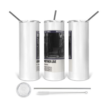 Tom Odell, another love, 360 Eco friendly stainless steel tumbler 600ml, with metal straw & cleaning brush