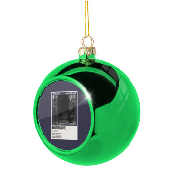 Tom Odell, another love, Χριστουγεννιάτικη μπάλα δένδρου Πράσινη 8cm