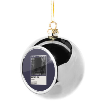 Tom Odell, another love, Silver 8cm Christmas tree ball ornament