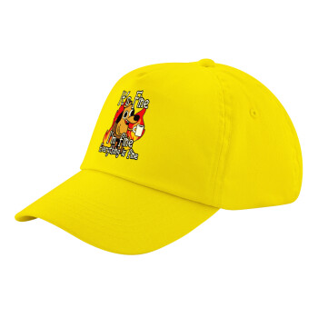 It's Fine I'm Fine Everything Is Fine, Child's Baseball Cap, 100% Cotton Twill, Yellow (COTTON, CHILD, UNISEX, ONE SIZE)