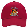 Adult Ultimate Hat RED, (100% COTTON DRILL, ADULT, UNISEX, ONE SIZE)