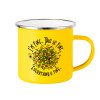 Yellow Enamel Metallic Cup 360ml