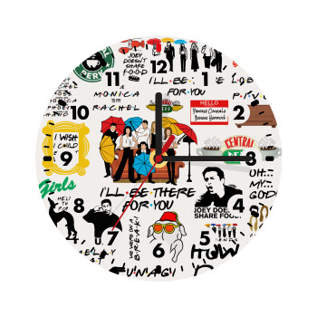 Friends, Wooden wall clock (20cm)